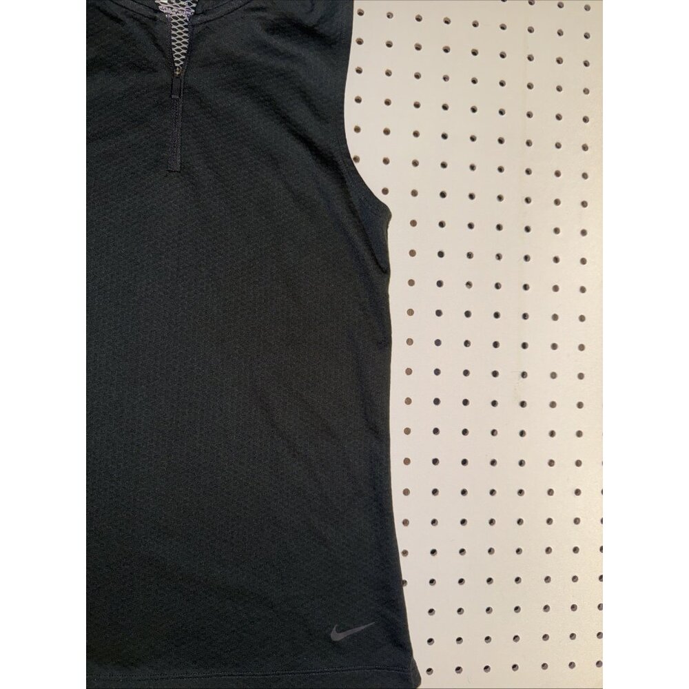 Nike Dri-FIT Women’s XS Sleeveless Quarter Zip Tennis Golf Top Black - Picture 4 of 6
